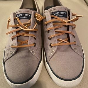 Grey Sperry Sneakers